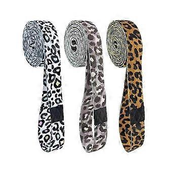2025 Leopard Print Resistance Band 208x3cm, 10-40lbs Elastic Legs