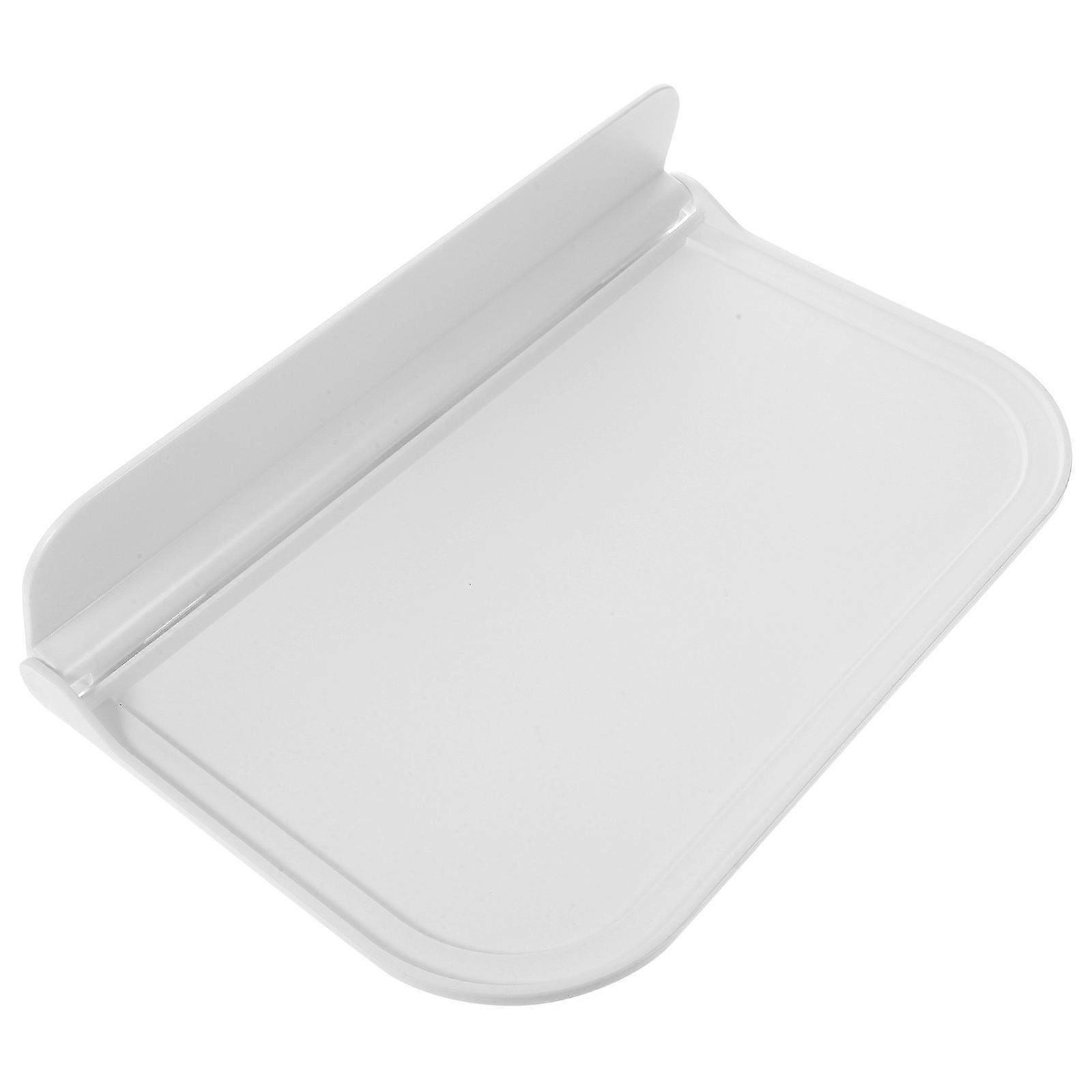 White Folding Storage Board Wall-Mounted Rack for Storage 1Pcs