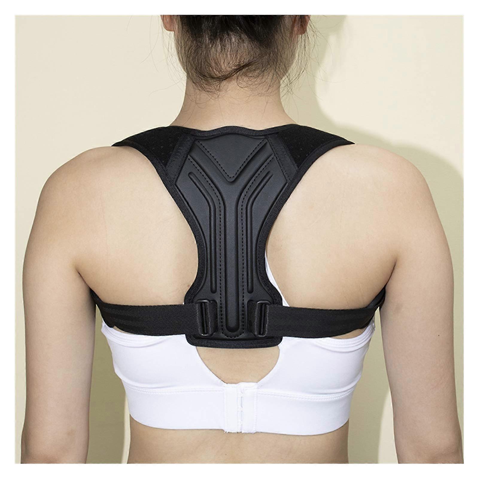 Posture Corrector Back Support Brace Adjustable Neoprene Shoulder Lumbar Belt Large Size