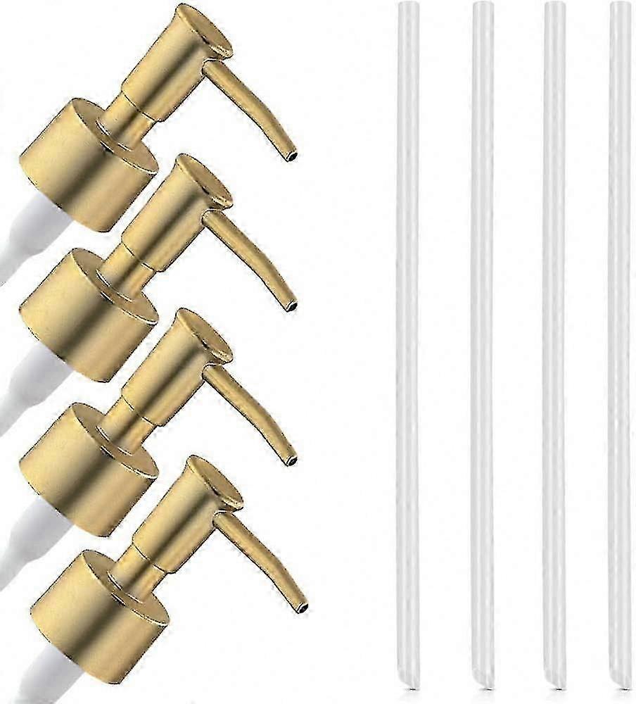 Replacement Soap Pump Heads, 4 Pack Dispenser Pumps for Liquid Containers