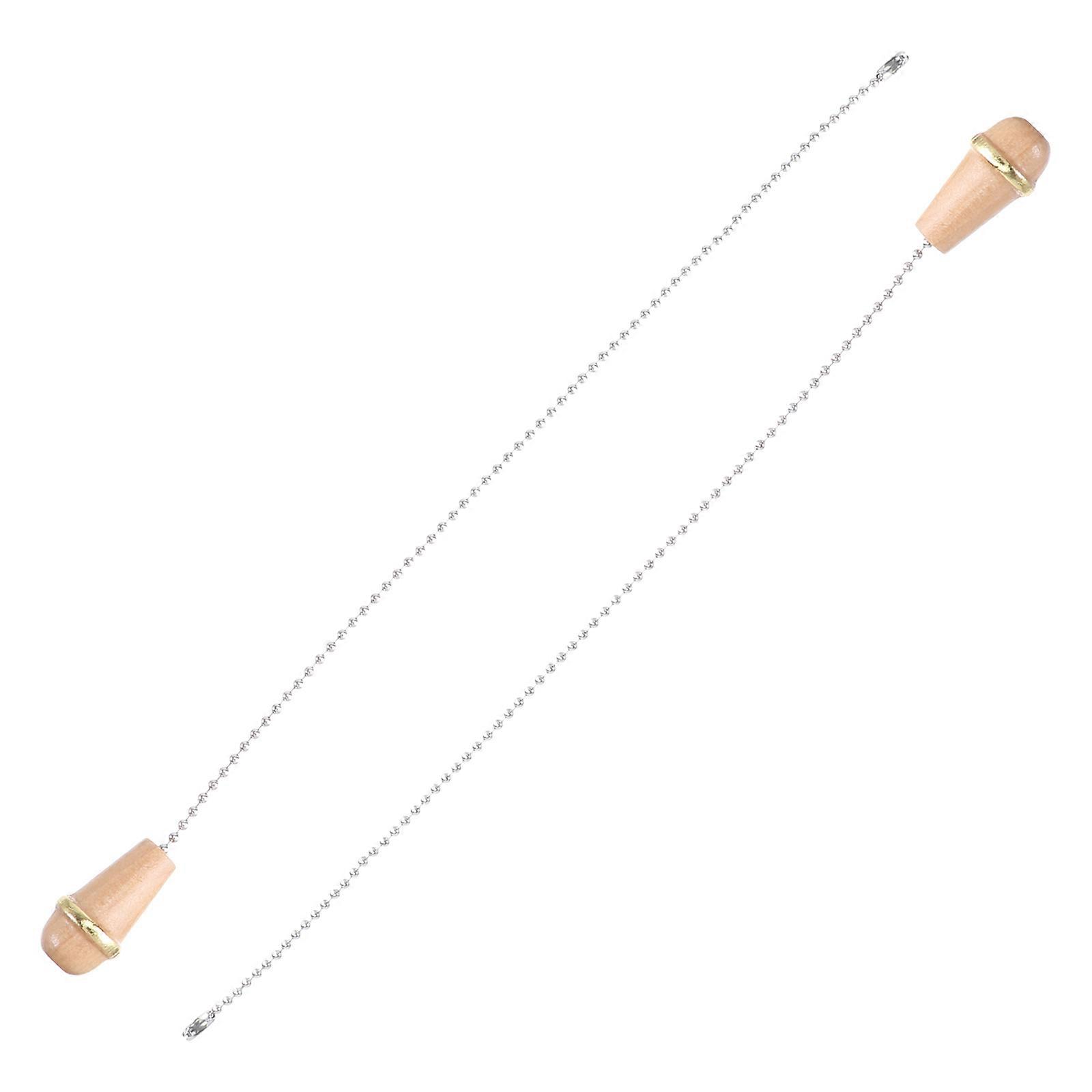 Unique Ceiling Fan Pull Chains for Household Use 2Pcs Assorted Color Wood
