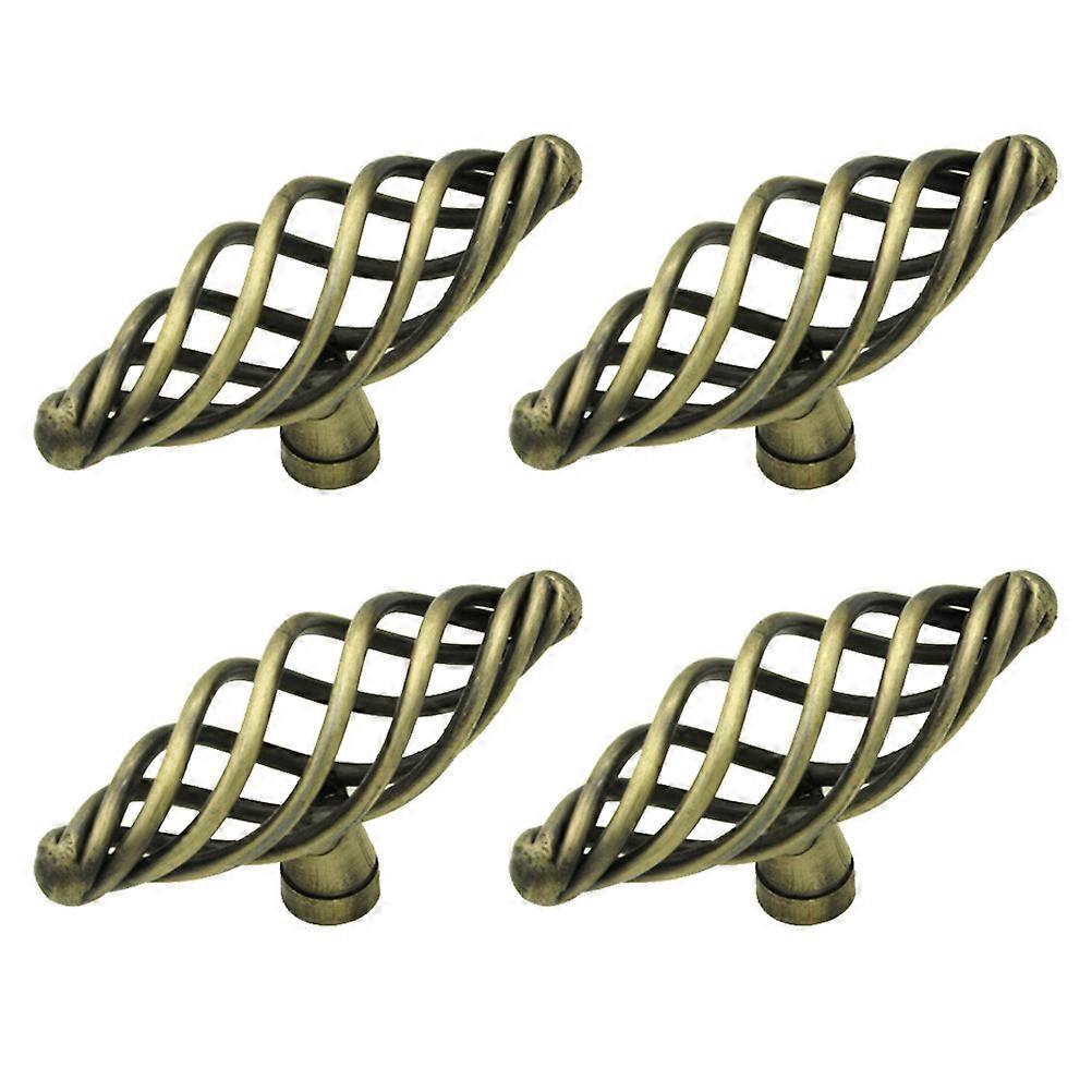 Alloy Door Knobs Nordic Cage Pull Handle 4Pcs Decorative Cabinet Knobs