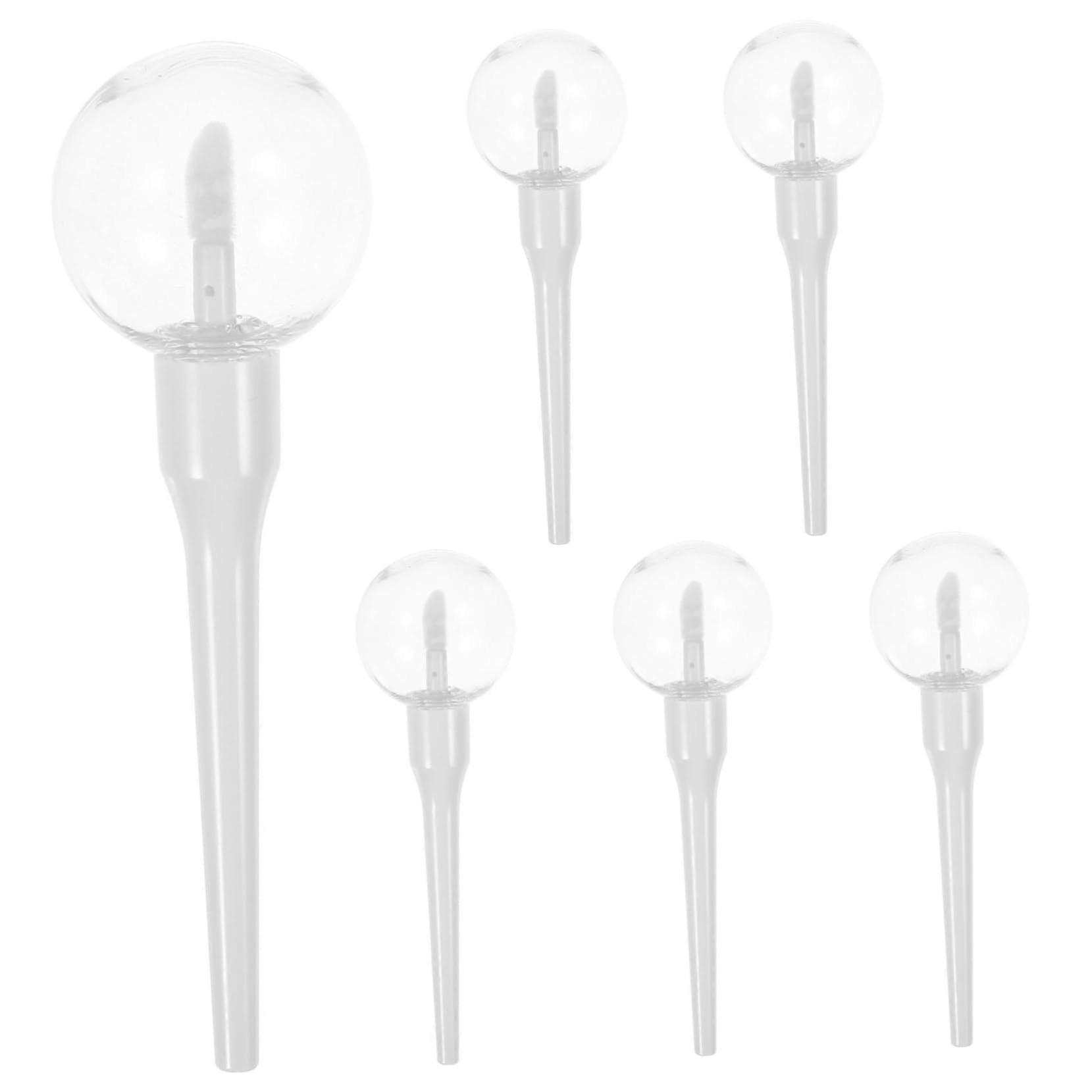 6pcs Refillable Lip Gloss Tubes with Leakproof Cap, Clear Empty Containers for DIY Makeup Travel