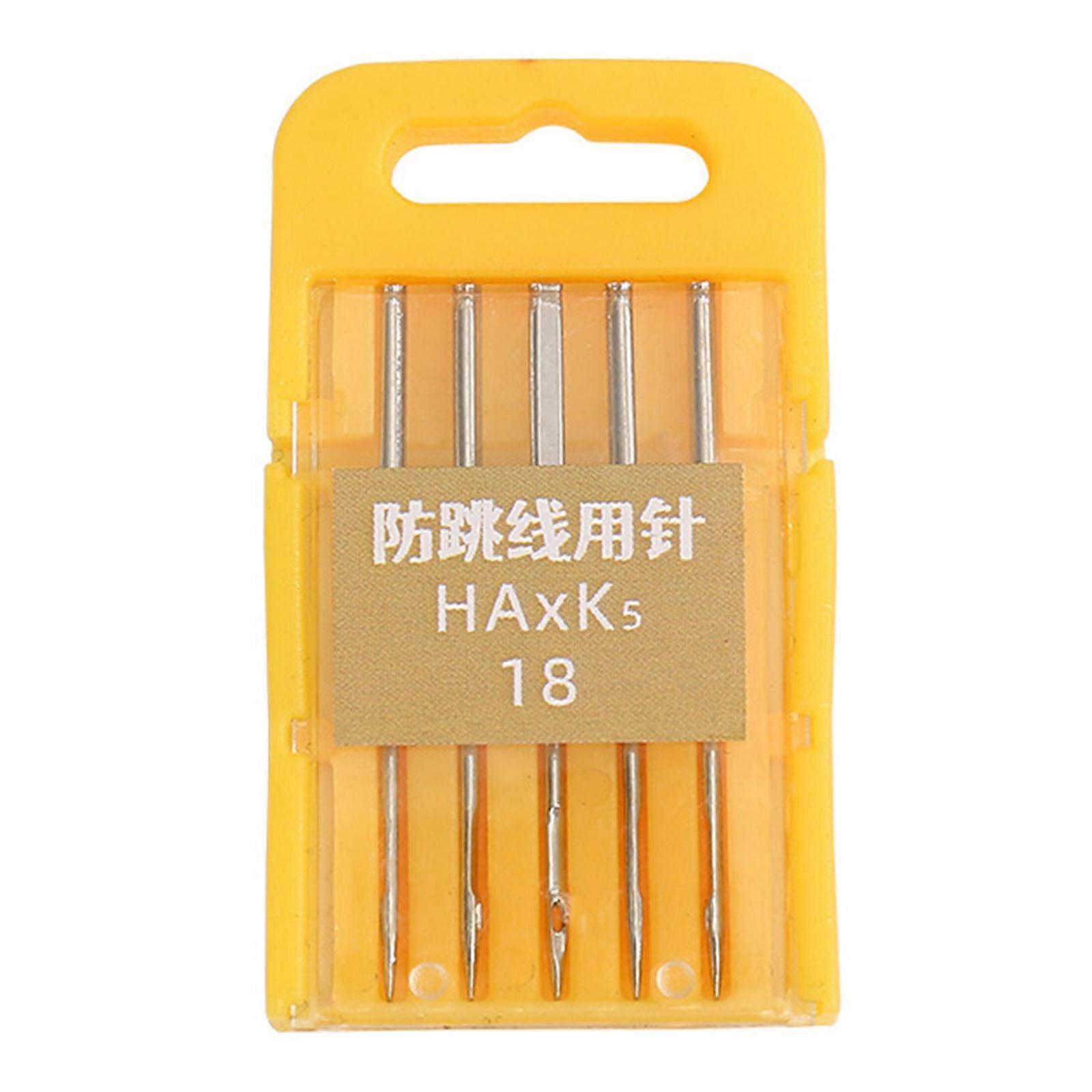 25Pcs Professional Sewing Machine Overlock Needle Regular Point Carbon Steel Machine Replacement for Thick/Thin Fabric Multicolor