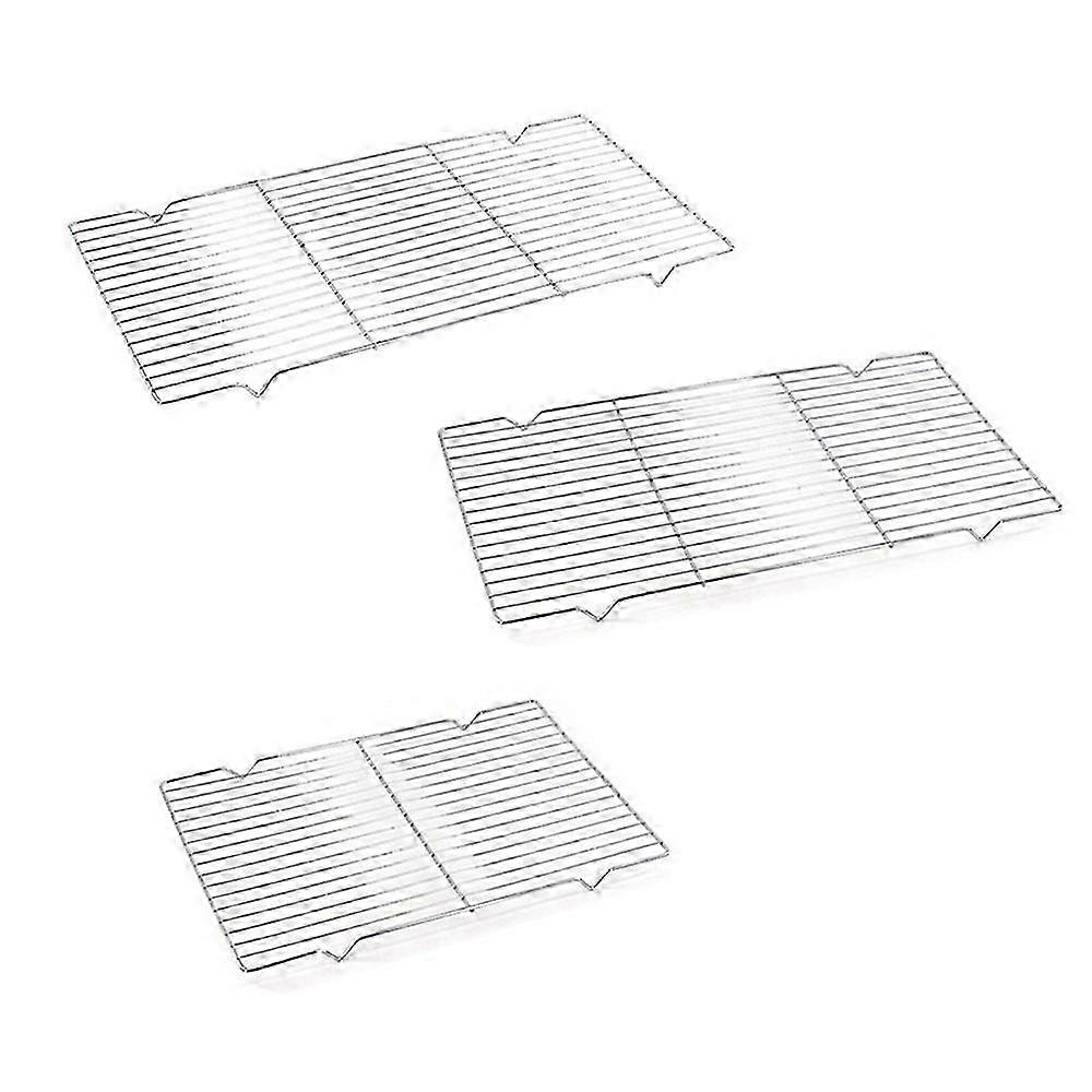 Stainless Steel Grill Mesh Rectangular Cooking Rack for BBQ Baking with Rustproof Nonstick Surface
