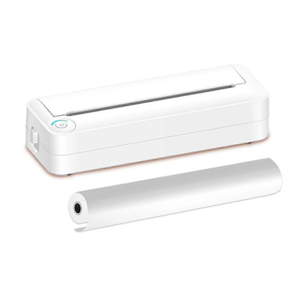 Portable A4 Thermal Printer Wireless Bluetooth Inkless Printing for iOS Android Travel Office Ref: 6205