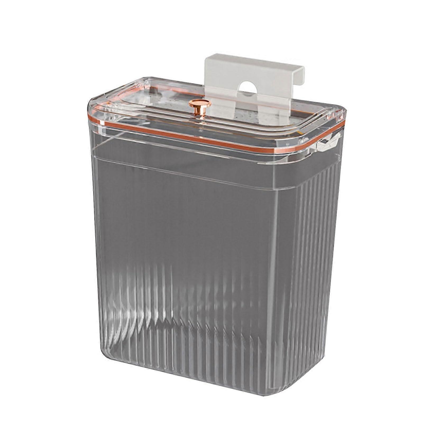 Wall Mounted Trash Can Space Saving Clear Waste Container for Small Apartments Kitchen Bathroom