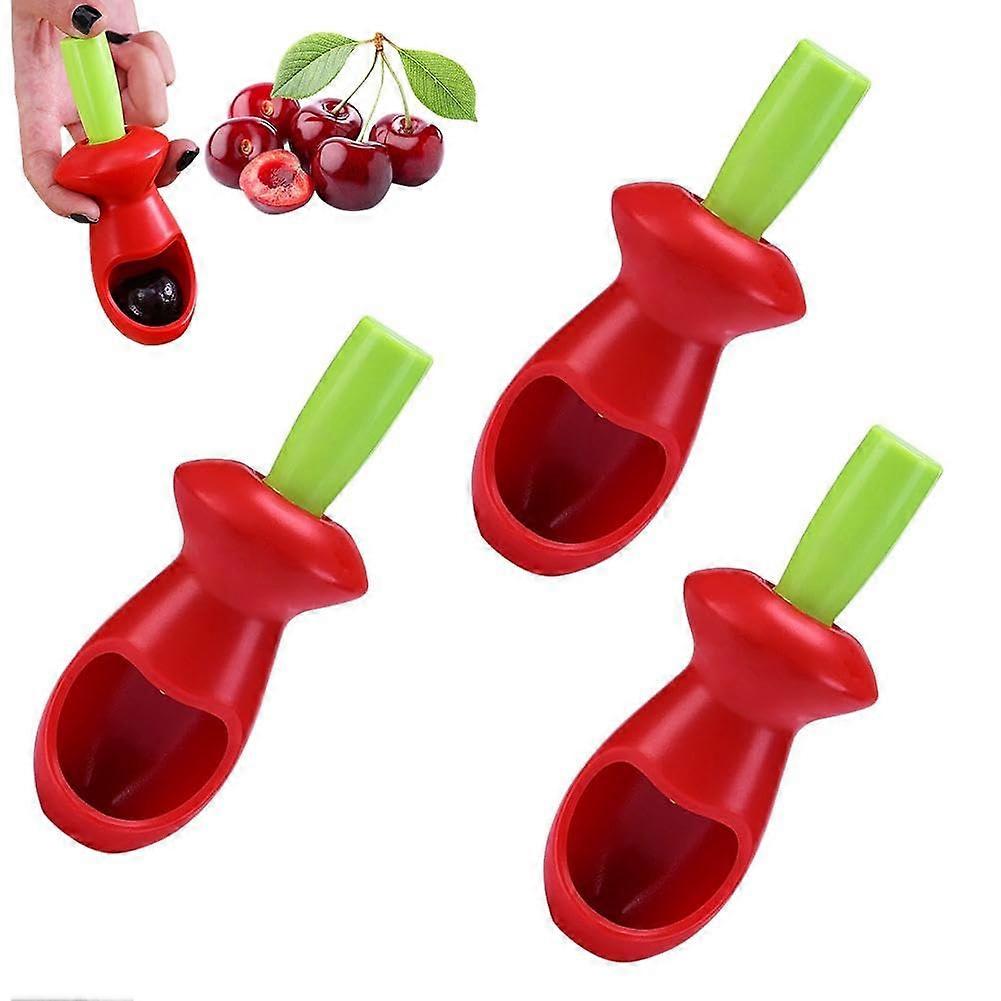 Olive Pitter and Cherry Pitter Set, MultiFruit Pit Removal, Easy to Clean, 2pcs Plastic Tool