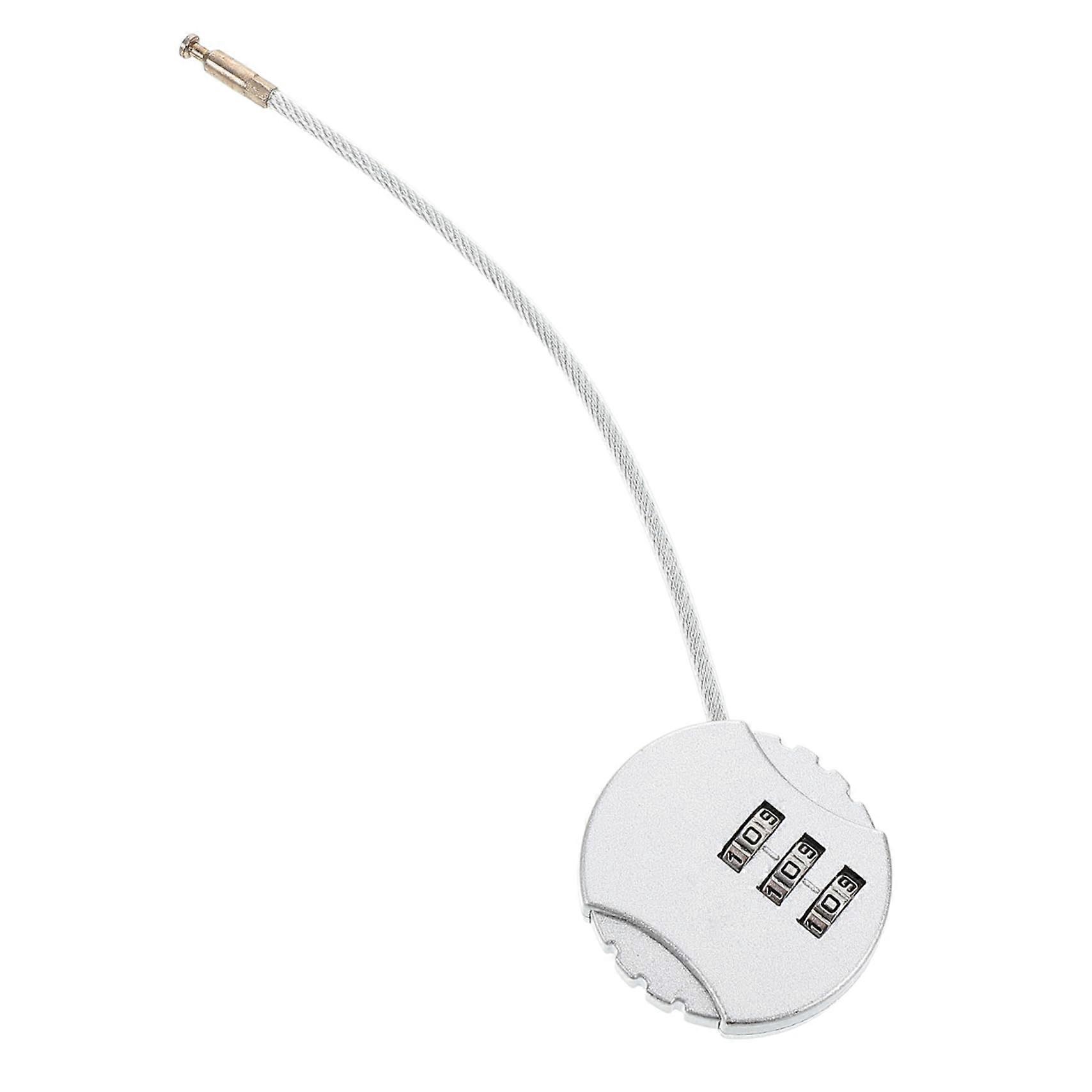 Luggage Lock with Password Combination for Suitcases Gym Lockers Storage Boxes Durable Silver