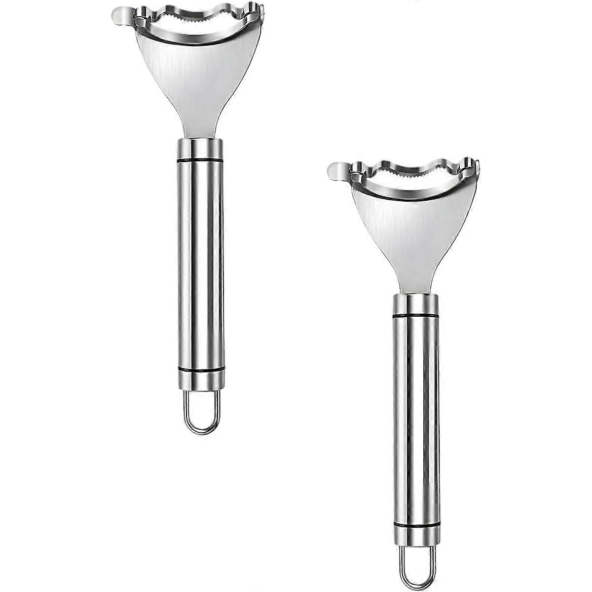 Stainless Steel Corn Peeler and Stripper Set for Quick Kernel Removal from Cob