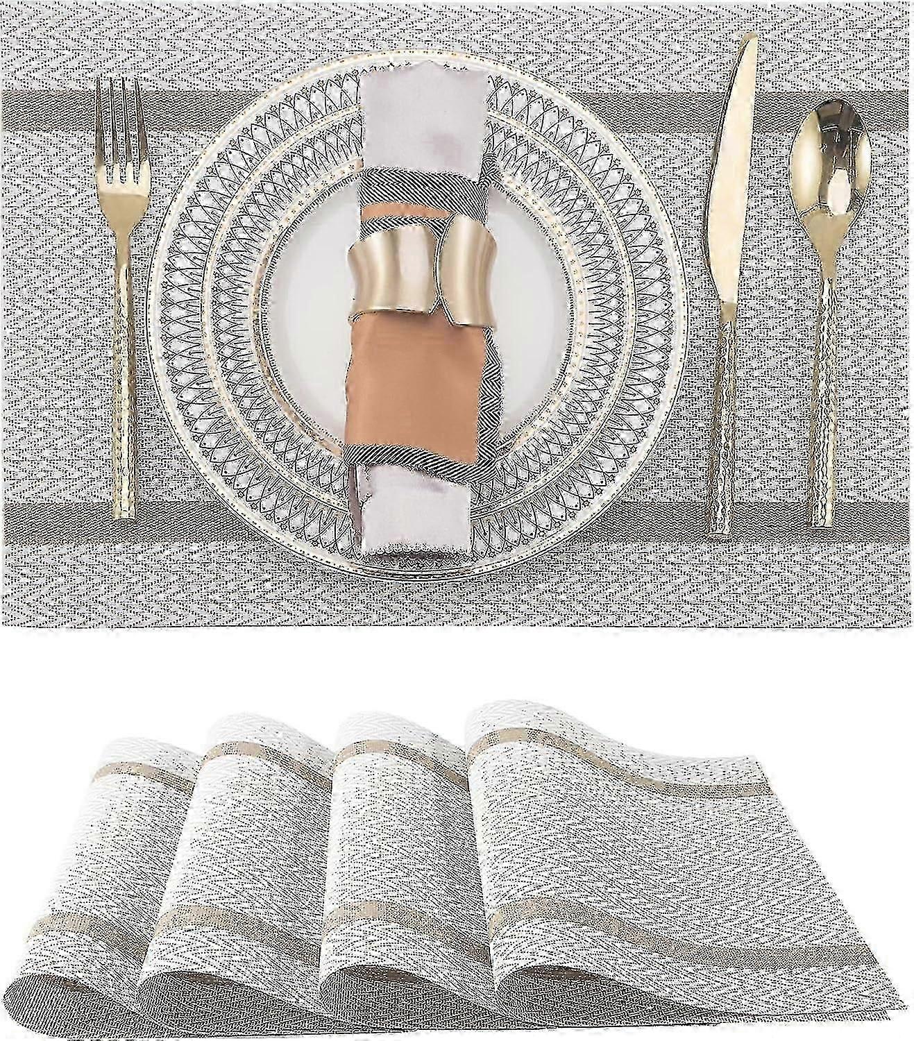 Washable Heat-Resistant PVC Dining Table Sets