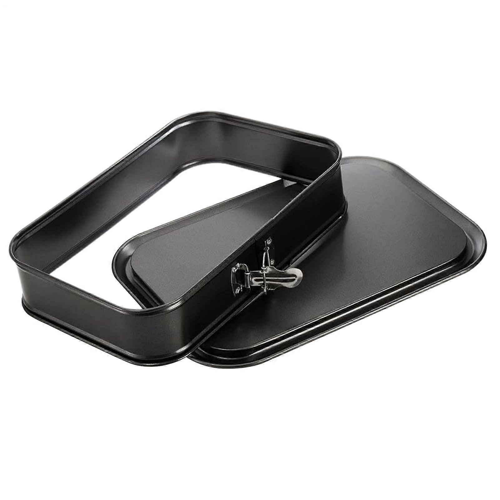 Rectangular Cake Pan with QuickRelease Latch, NonStick Carbon Steel Baking Tray 33x23x6.5cm