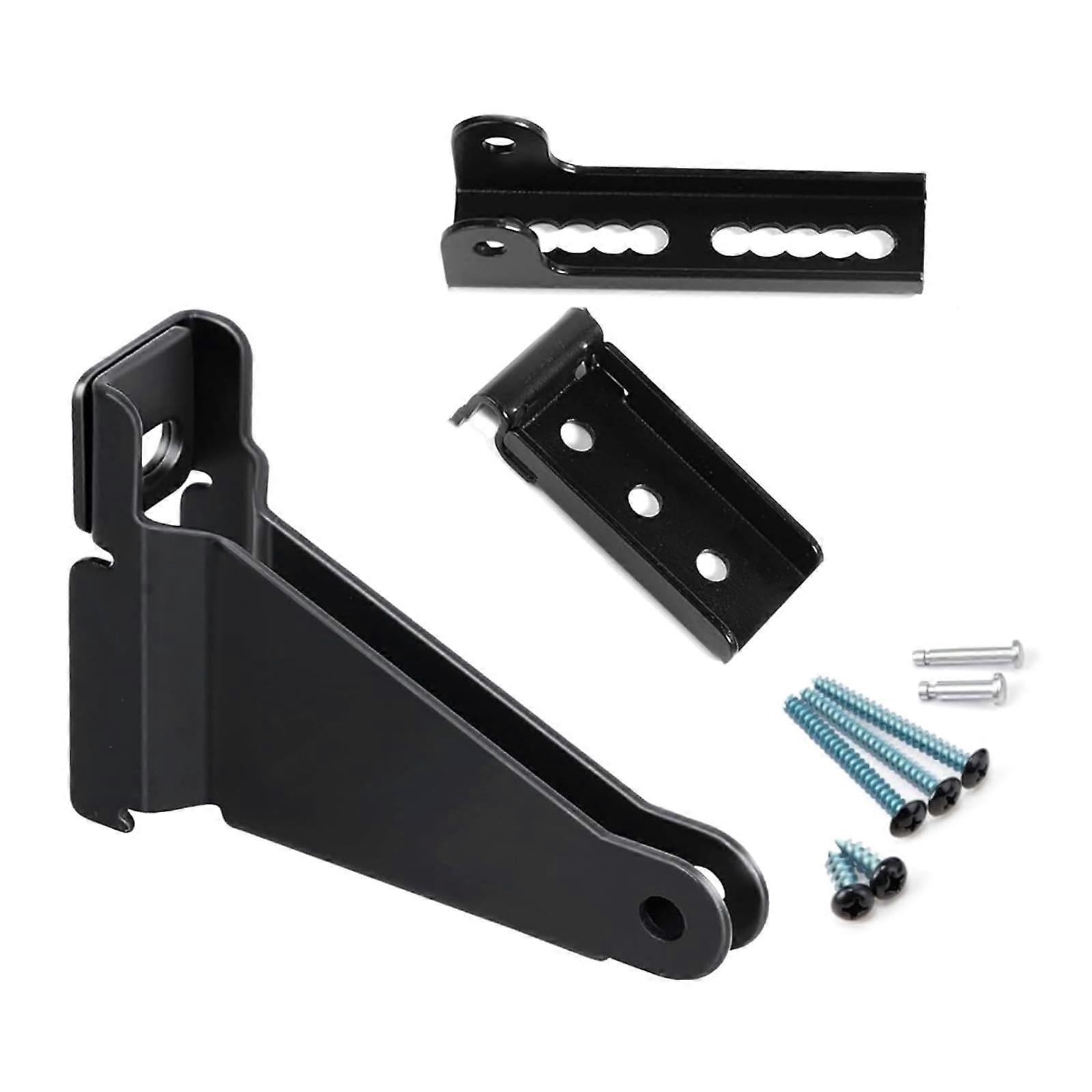 Closing Automatic Door Closer Bracket Adjustable Speed Positioning Door Stop Protective Door Holder Hardware  Black