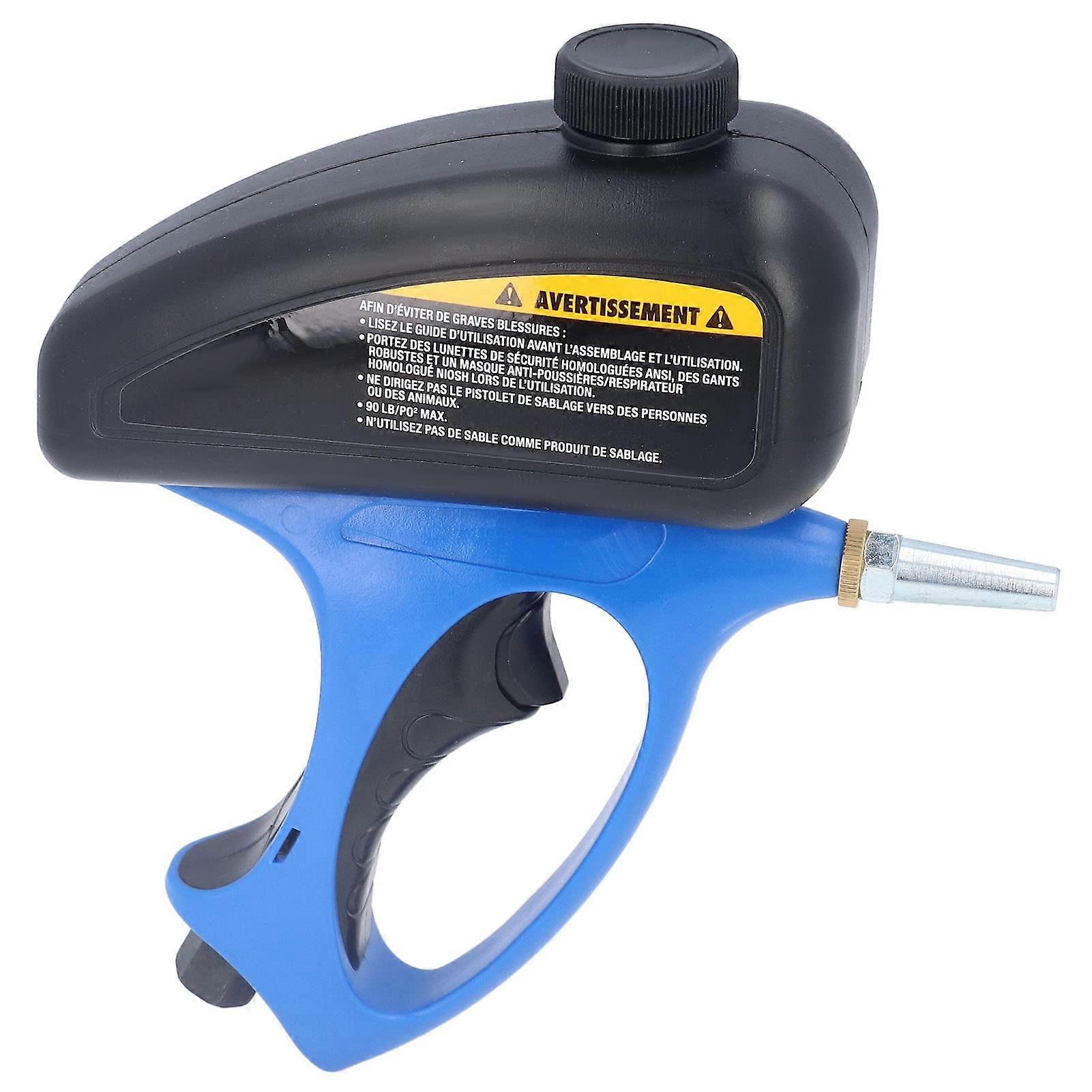 ABS Pneumatic Sandblaster Gun for Fast Paint and Rust Removal with Large Capacity Container