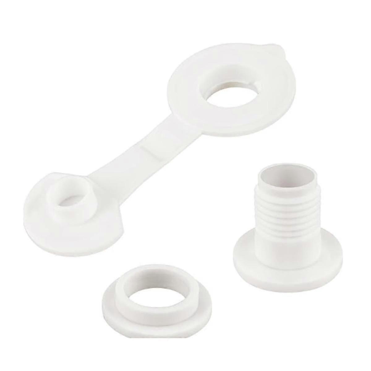 Cooler drain plug, cooler plug replacement part, three-button drain plug, cooler plug assembly