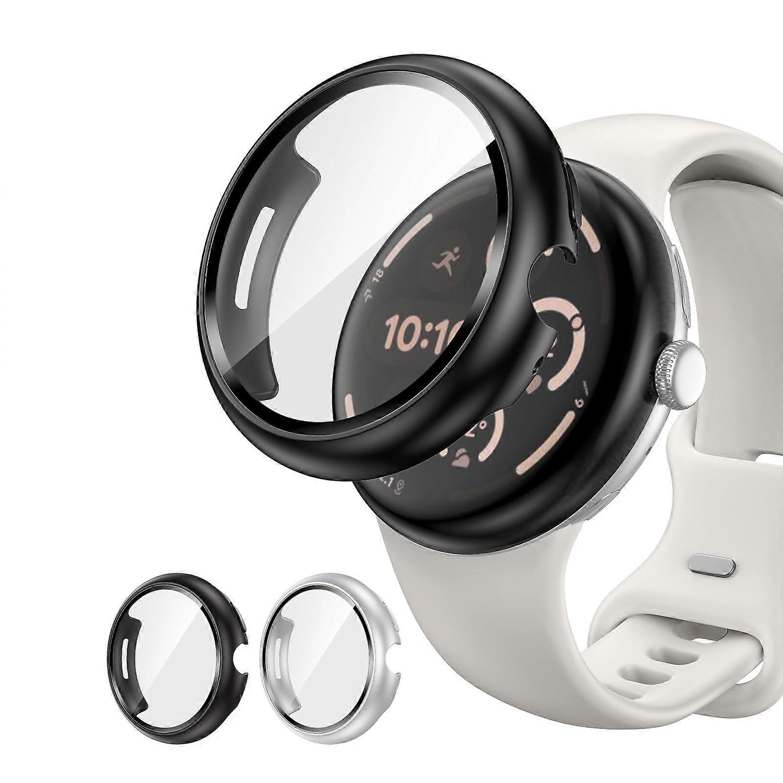 Screen Protector and Case for Pixel Watch 3 XL 45mm, Scratch Resistant, Clear Touch, Shockproof Cover