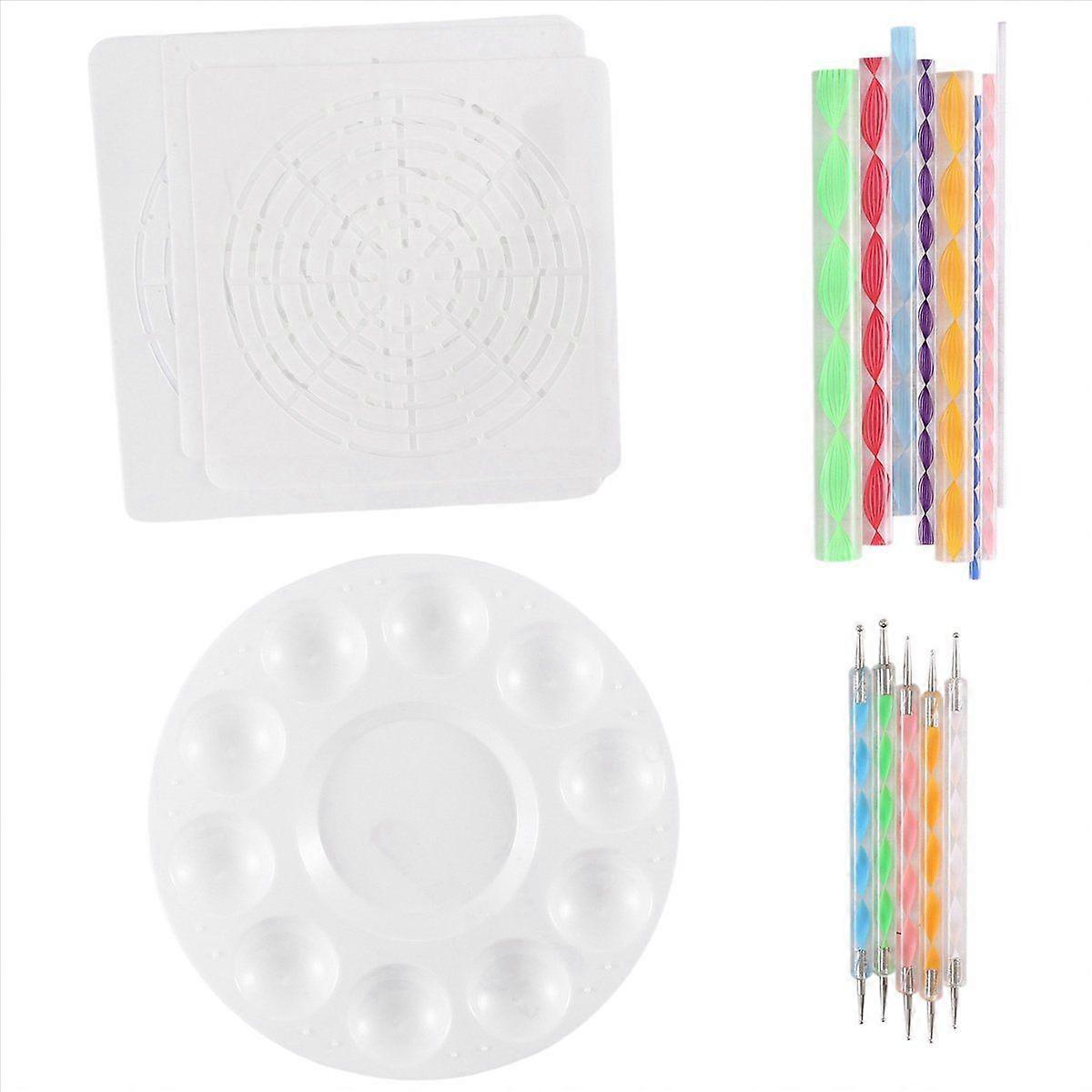 Mandala Dotting Stencil Tools Rock Painting Kit(17 Pack)