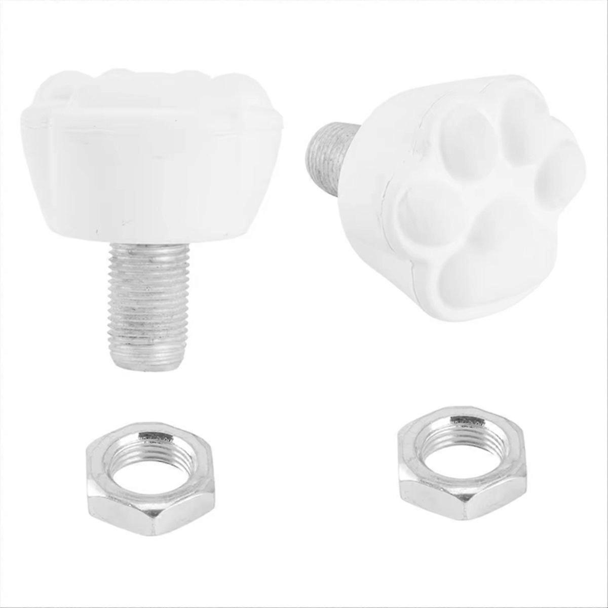 2Pcs Roller Skates Toe Stops 82A Replacement White