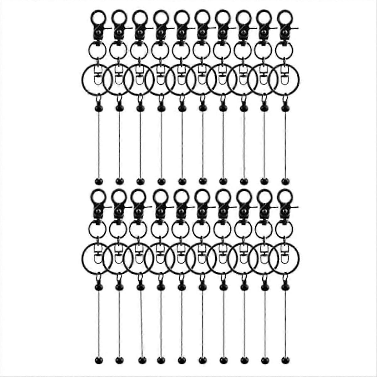 Beadable Keychains Bars-DIY Blank Beadable Keychains- Keychain Bars