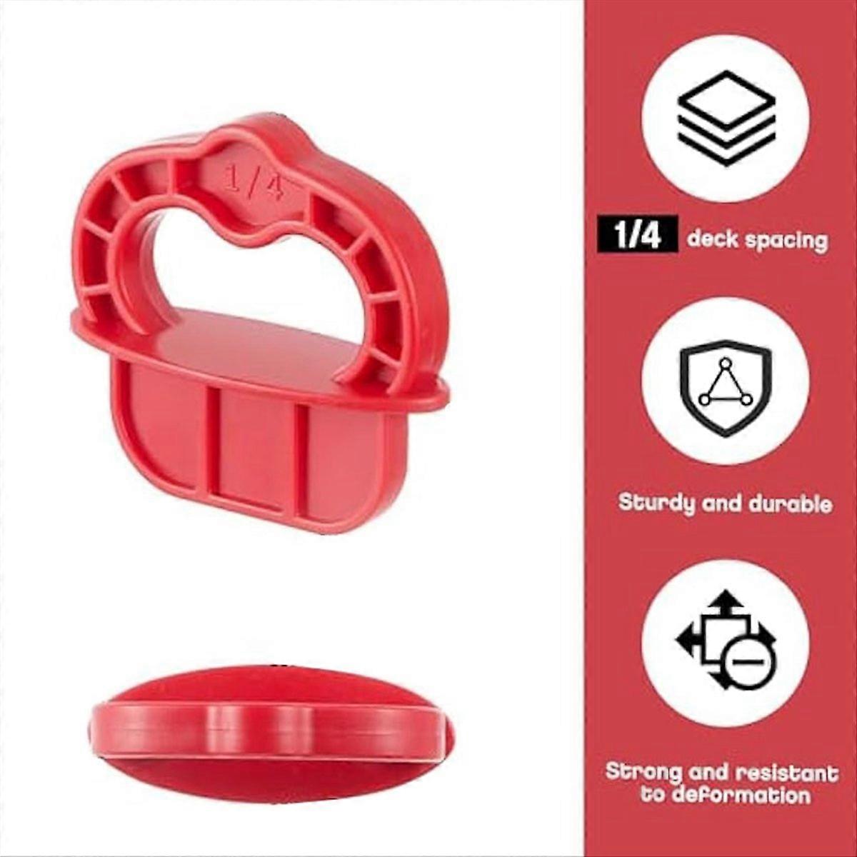 48Pcs डेक बोर्ड जिग 1/4 इंच डेक बोर्ड स्पेसर रिंग्स डेक जिग स्पेसर