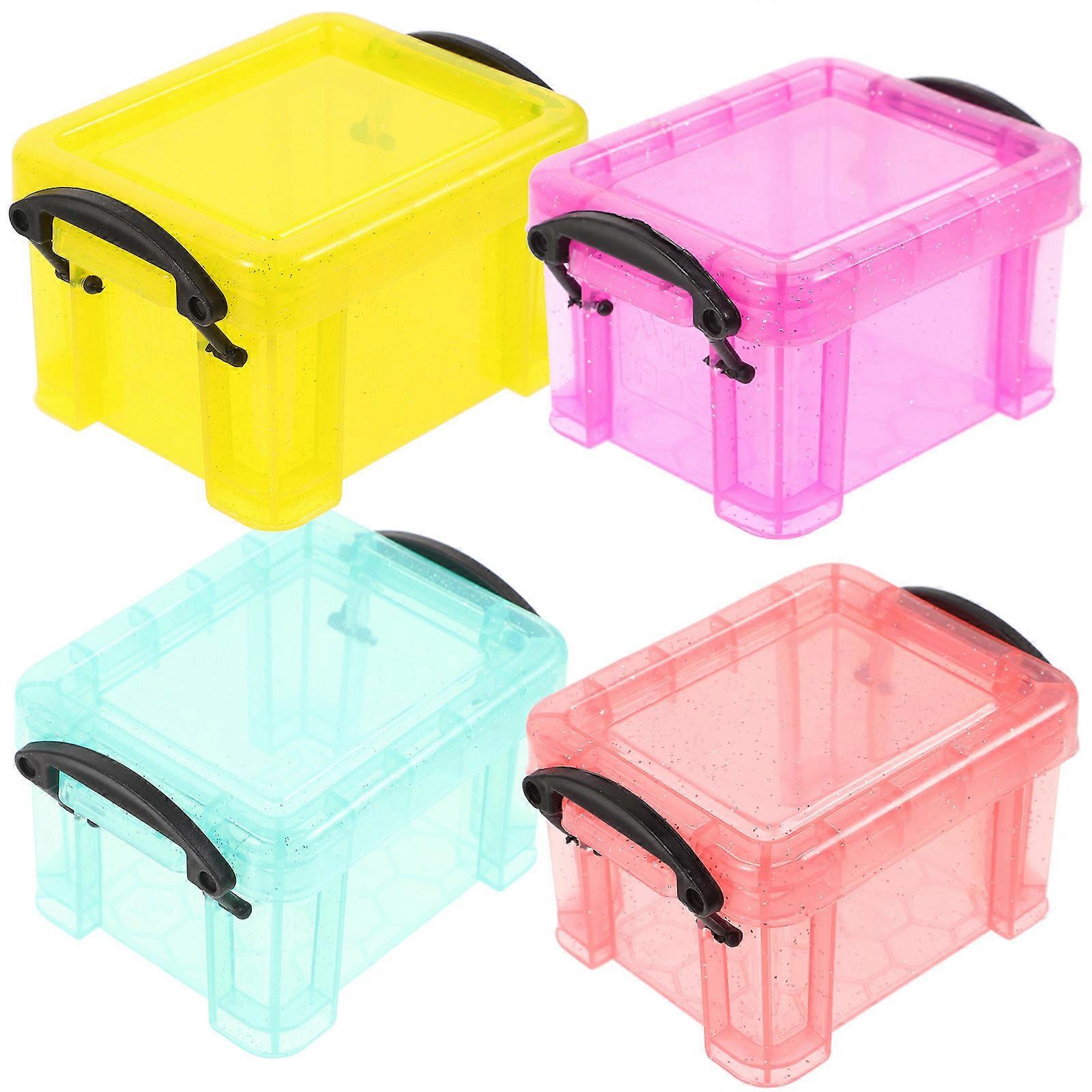 Multifunctional Storage Box Small Jewelry Containers for Storage 4Pcs