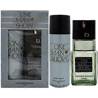 Jacques Bogart One Man Show Gift Set 100ml EDT Spray - Body Spray 200ml