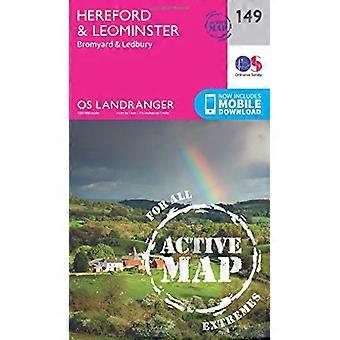 Hereford y Leominster, Bromyard y Ledbury (OS Landranger mapa)