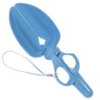 Dog Poop Scooper with Tension Spring Grip, OneHand Operation, Lightweight Pet Waste Pickup Tool for Indoor Outdoor Use