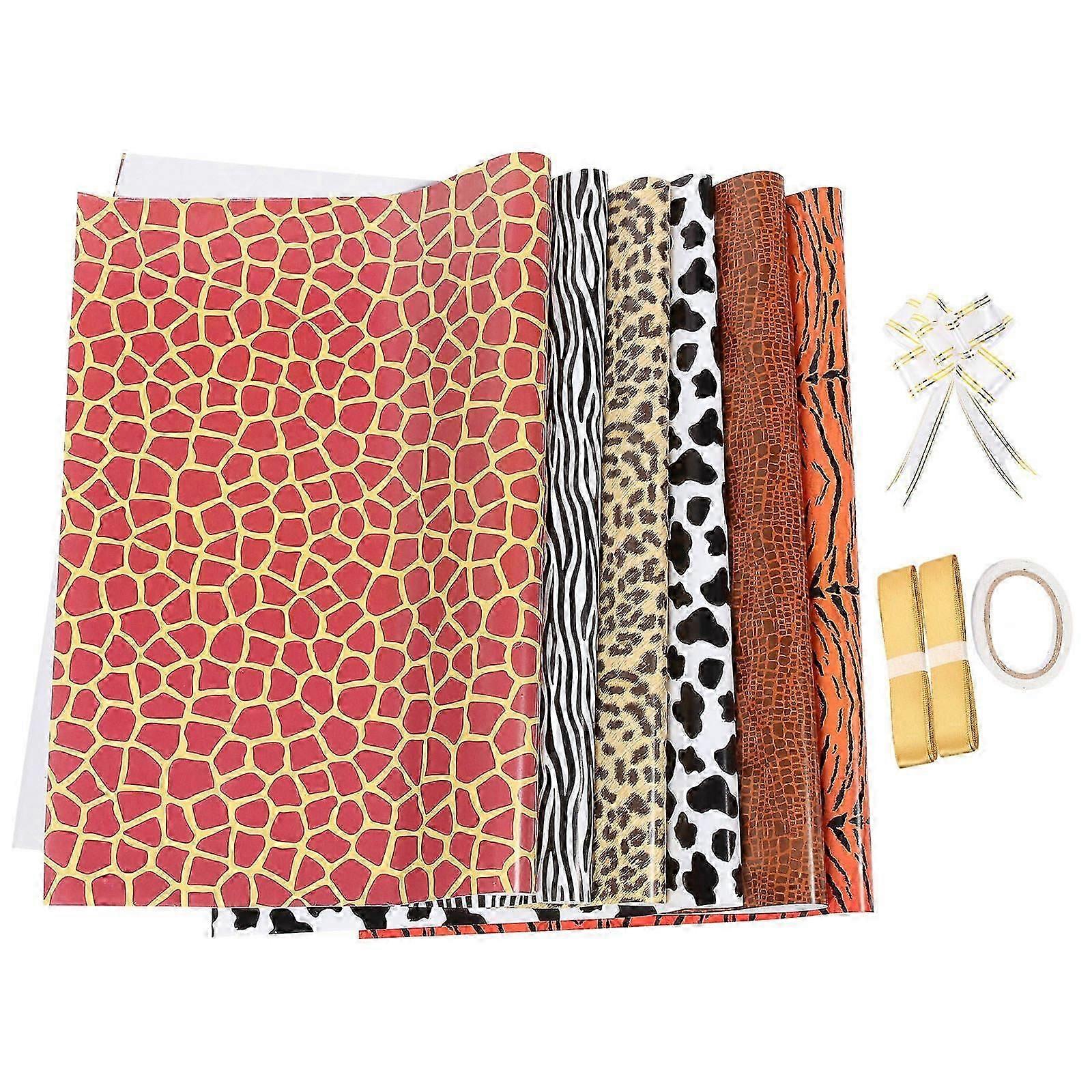 Aesthetic Gift Wrapping Paper Set, 6 Sheets