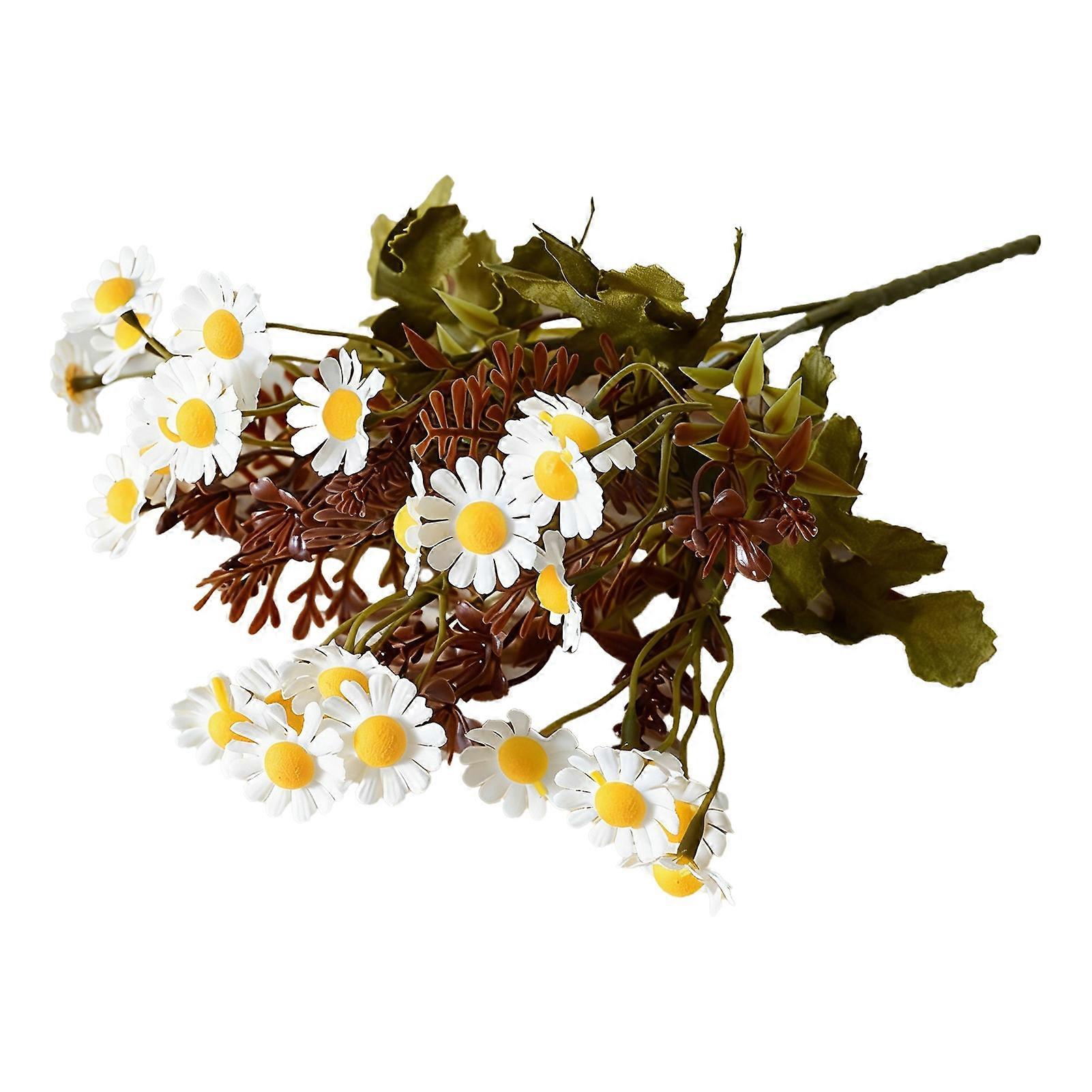 5 Stems Artificial Flowers Uv for Everyday Use Compact Practical Desig