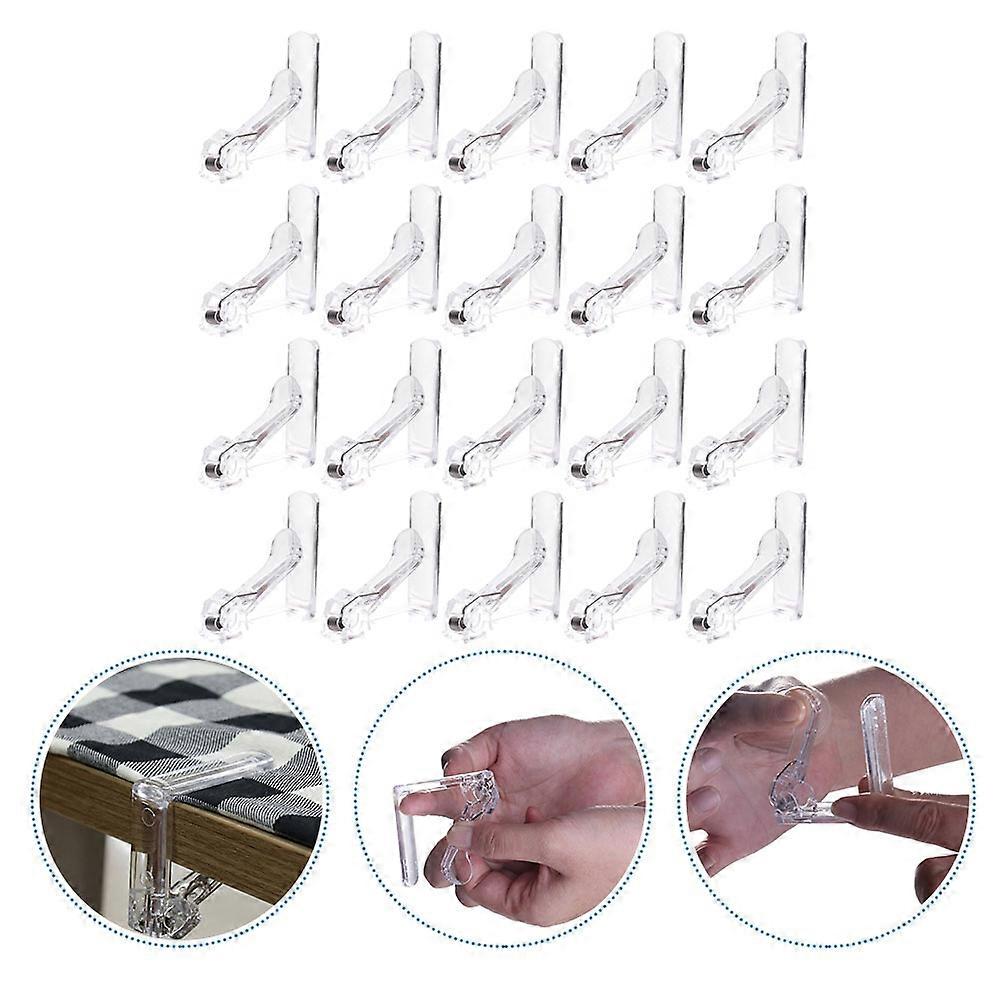 Transparent Tablecloth Clips Clamps for Securing Tablecloth 20Pcs