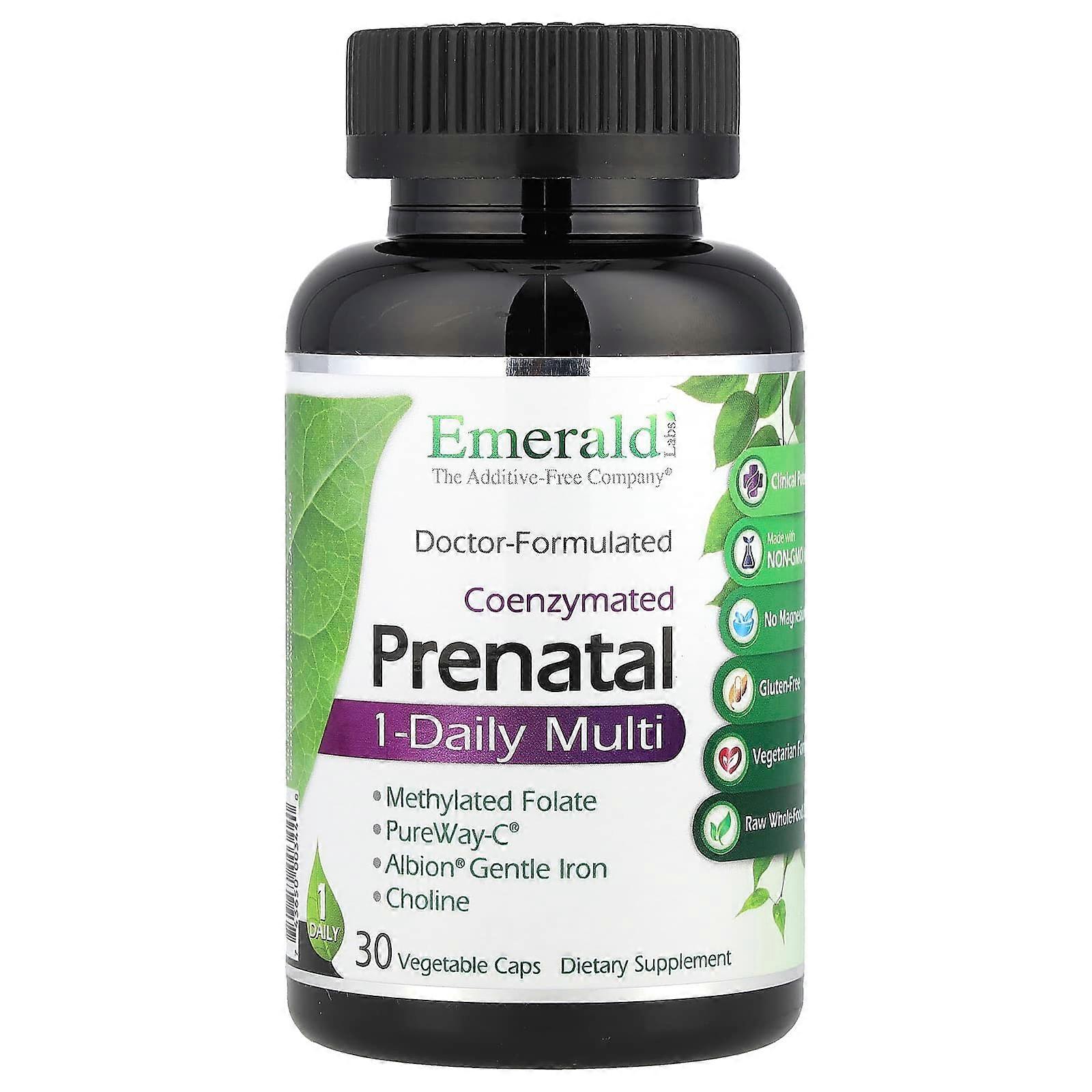 Emerald Laboratories, CoEnzymated Prenatal 1-Daily Multi, 30 Vegetable Caps