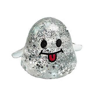 Glitter Ghost Squeeze Toy – Transparent & Slow Rising – for Halloween Decompression & Party Favors
