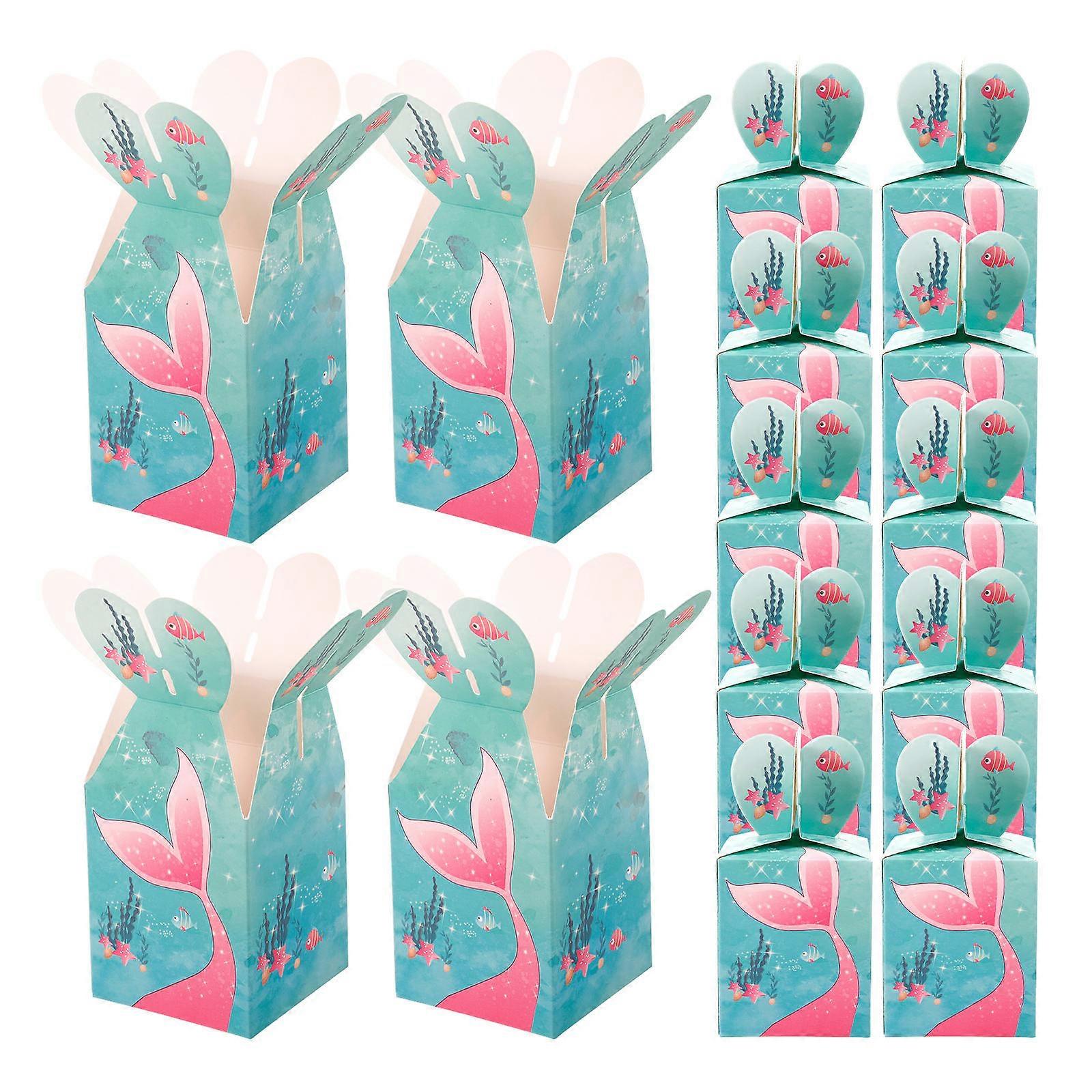 50pcs Decorative Packing Boxes Small Paper Chocolate Candy Boxes Present Boxes