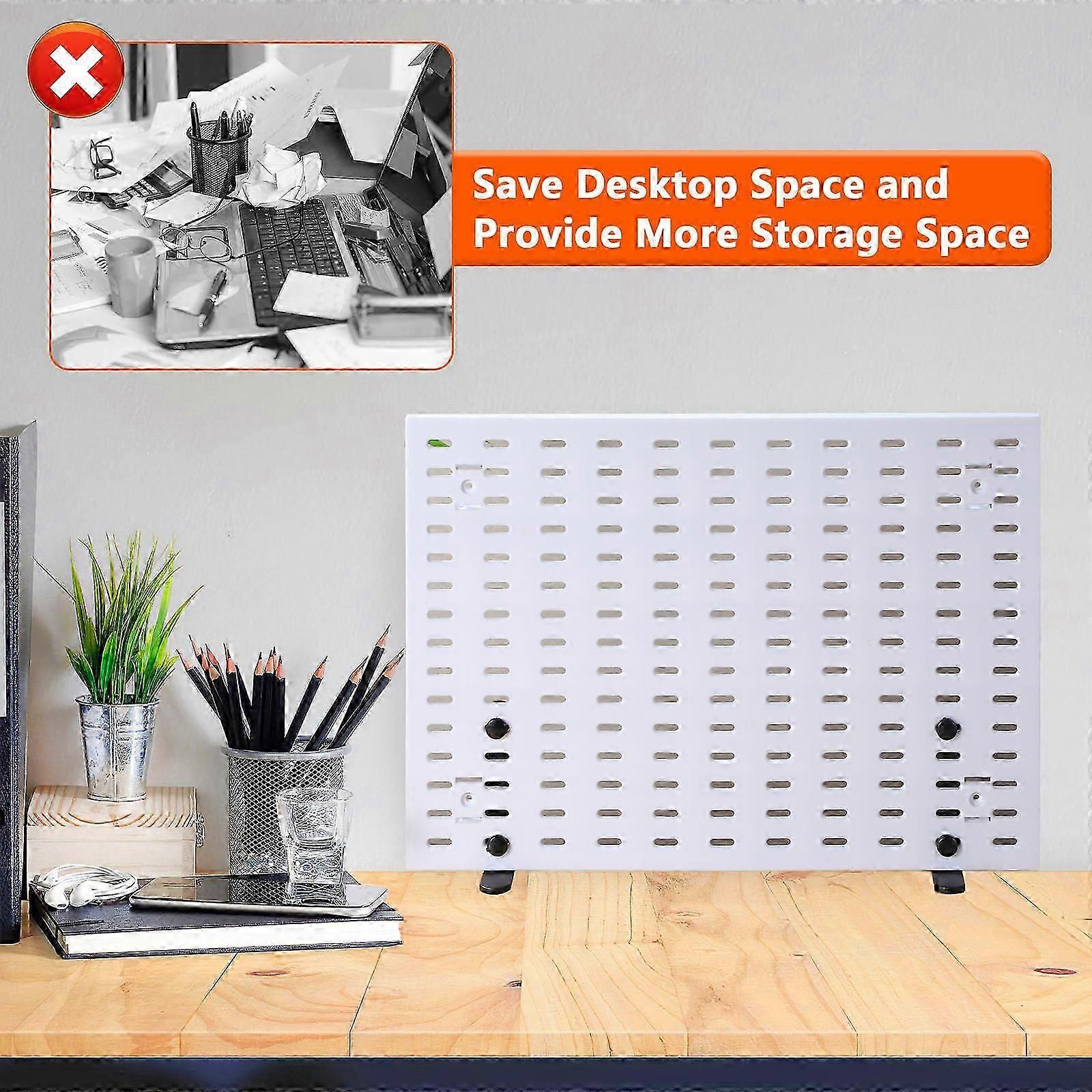 2Pcs Pegboard Panel Support Tabletop Pegboard Stand Pegboard Table Display Stand Holder MMD