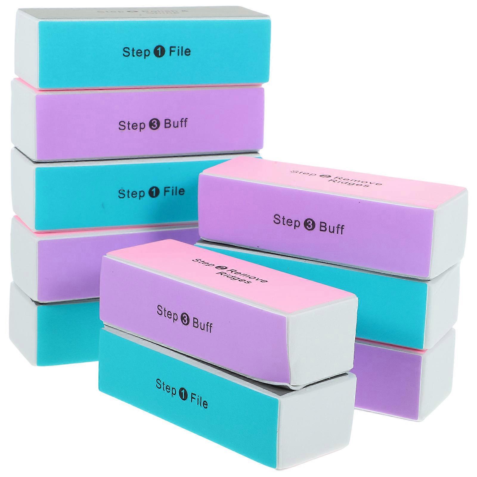 Artwork Polishing Sponge Nail Buffer Block for Polishing Use 10Pcs Pack