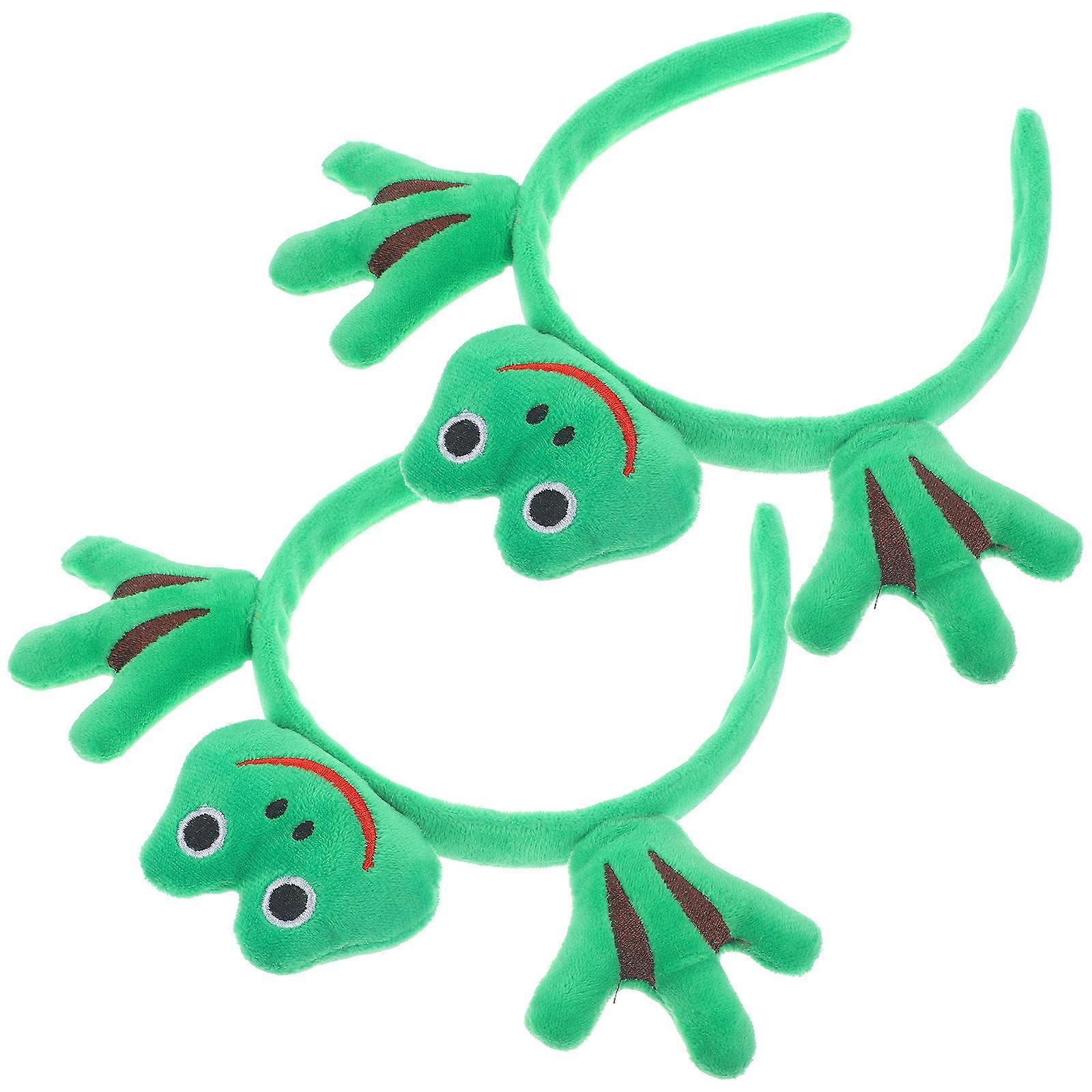 Frog Headbands for Party Decor with Cartoon 2Pcs