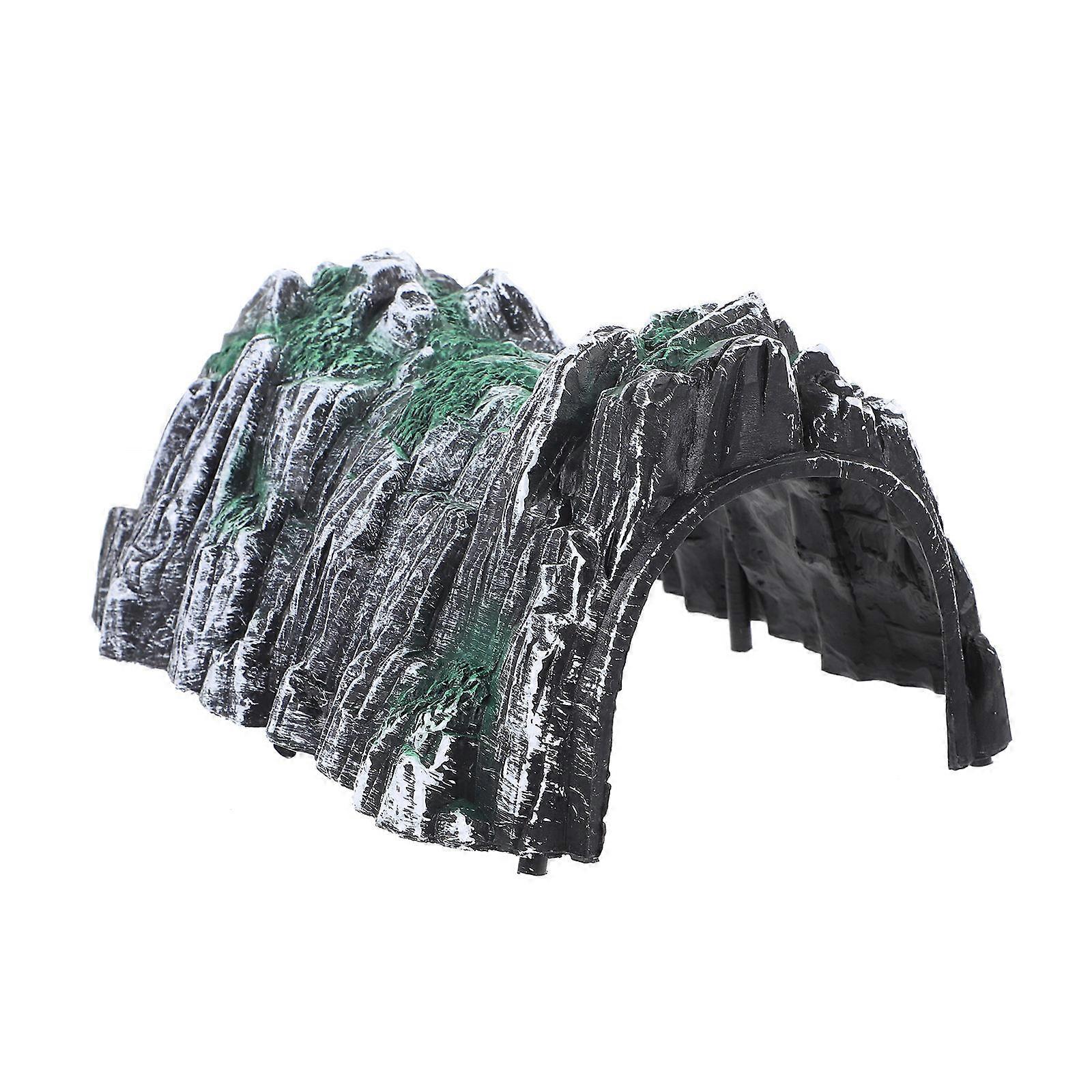 Tunnel Model Simulation Rockery Train Cave Model for Kids Playing 4Pcs Set