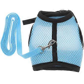 Pet Hamster Leash Guinea Pig Pulling Rope Blue for 1Set