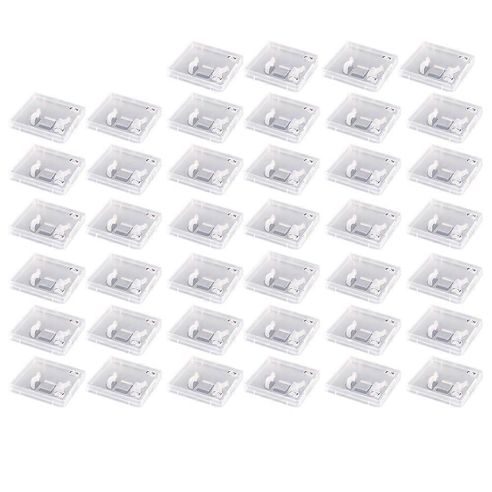 40pcs USB Flash Drive Boxes Protector Transparent Clear Storage Case Dustproof USB Stick Packaging for Memory Drives