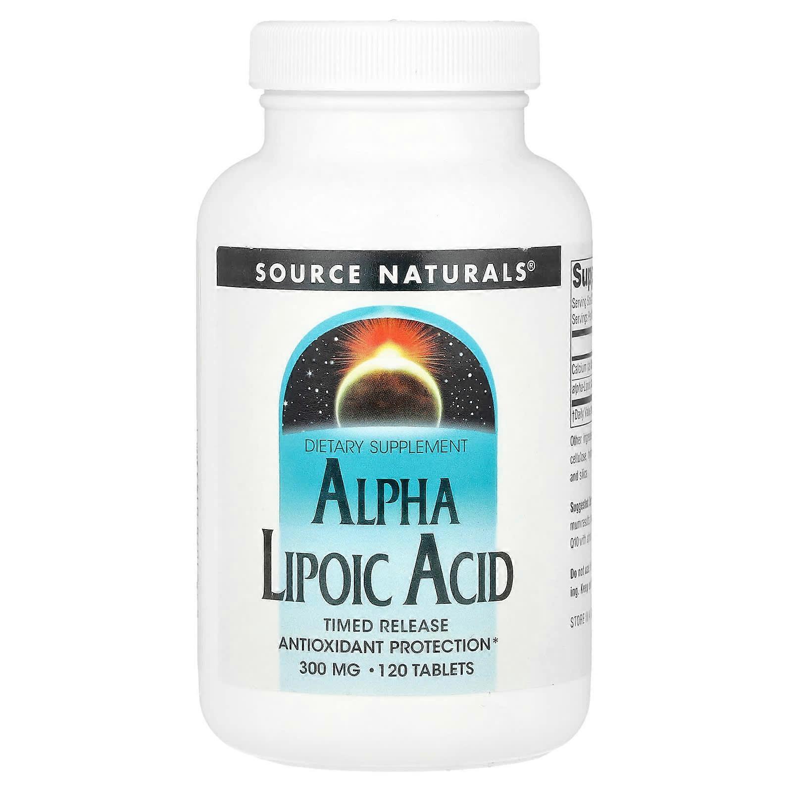 Source Naturals, Alpha Lipoic Acid, Timed Release, 120 Tablets
