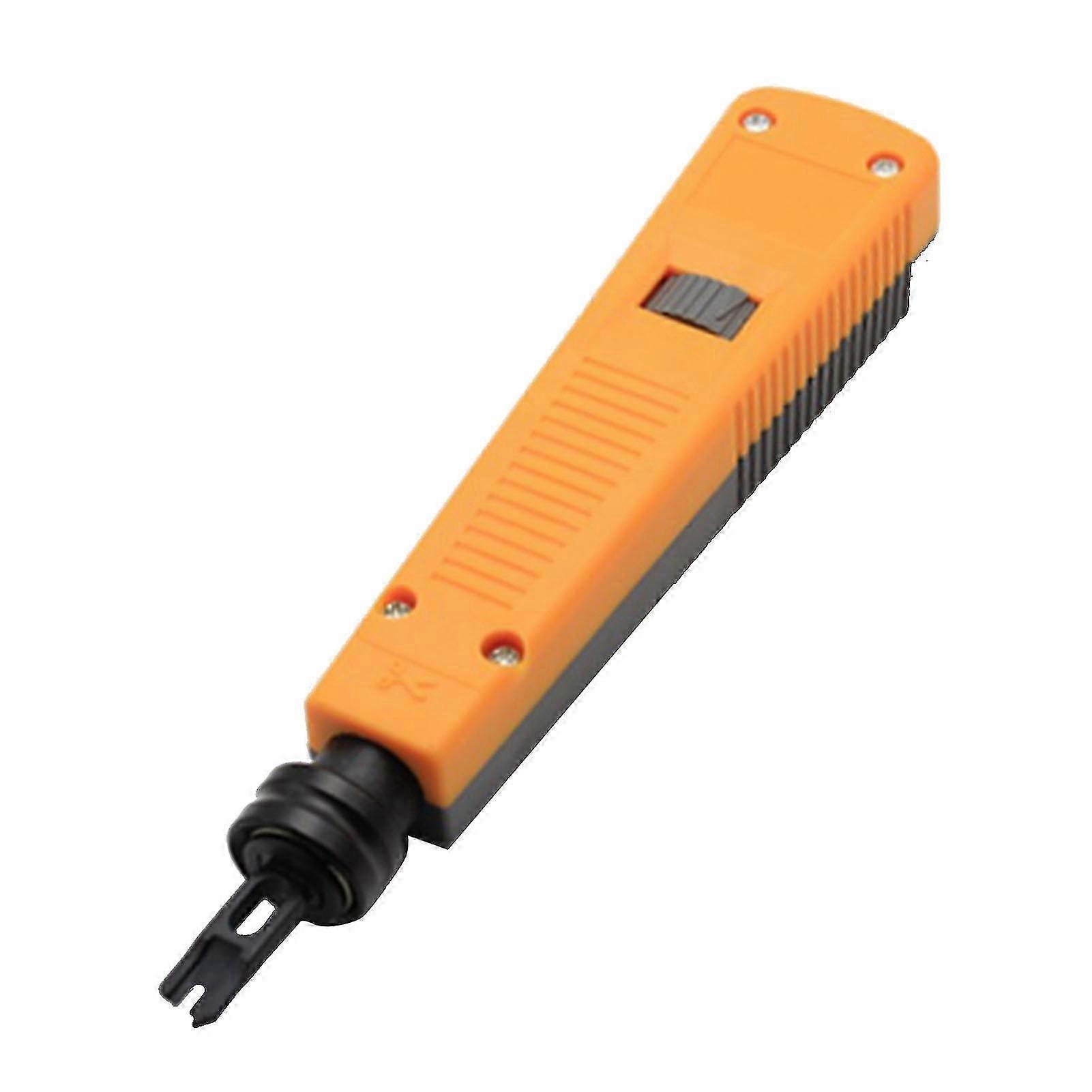Network Wire Punch Down Tool Lightweight Comcompatible withtable Hand Feel Net Cable Punch Down Impact Tool GL 1089