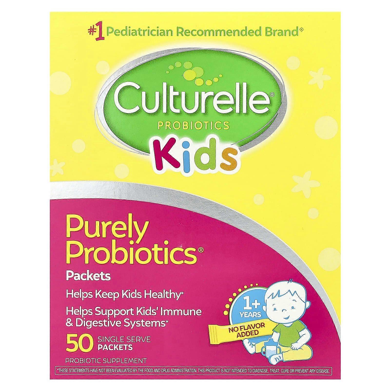 Culturelle, Kids, Purely Probiotics®,  1+ Years, 50 Single Serve Packets, 0.05 oz (1.5 g) Each