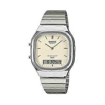 CASIO VINTAGE EDGY ROUNDED SQUARE - SILVER