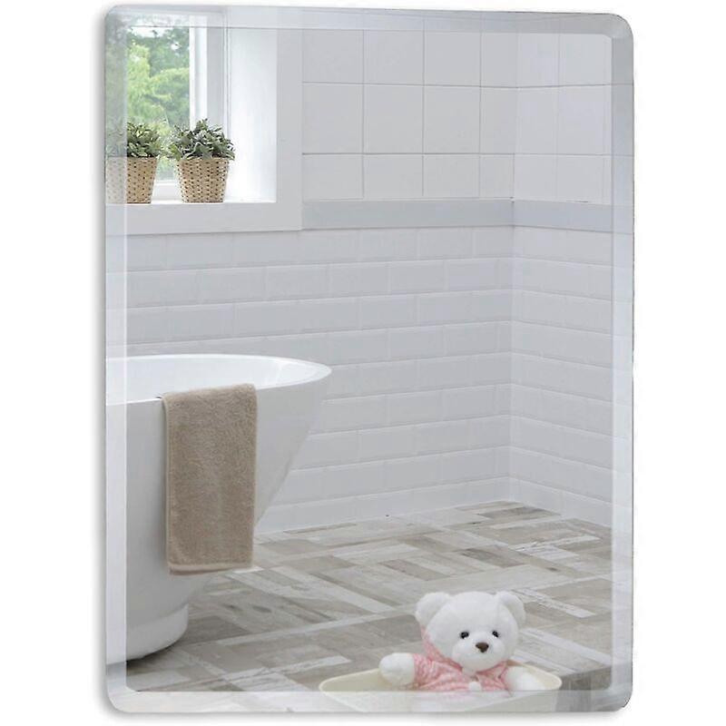 Simple Elegant Rectangular Bathroom Wall Mirror - Wall Mounted (35cm x 45cm)