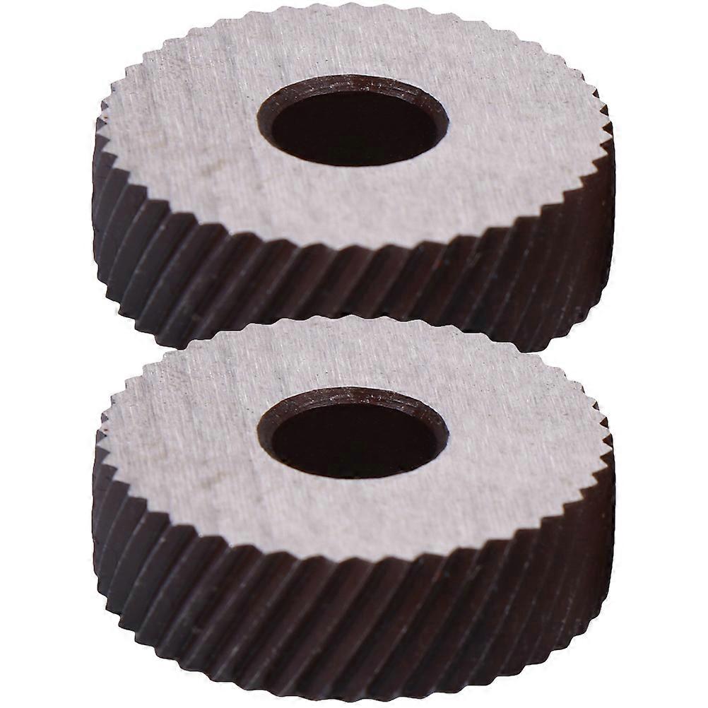 2pcs Knurling Wheels Diagonal Wheel Linear Knurl Replacement Coarse Knurling Wheels