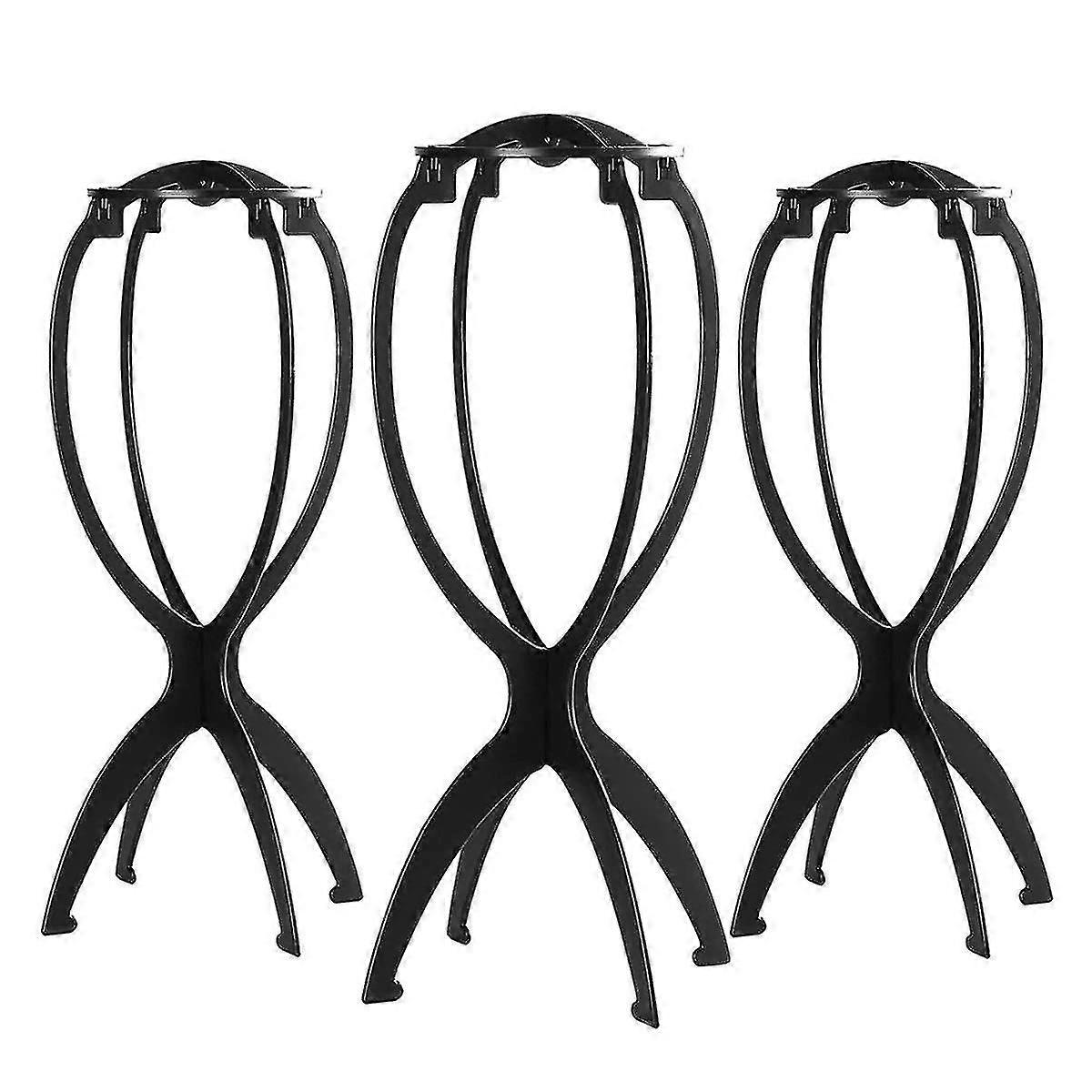 Bärbart perukhuvudstativ för kvinnor, 3-pack