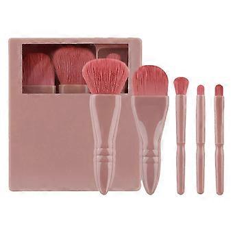 5 Pcs Makeup Brush Set Powder Brush Cosmetic Brush Full Face Make Up Brushes Eye Shadow Brush Travel Brush Set Compatible Women FASTXM