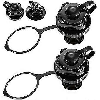 2 Pcs Inflatable Boat Air Valve Caps, Quick Inflate/Deflate Screw Nozzle, Anti-Leak Replacement for Kayak