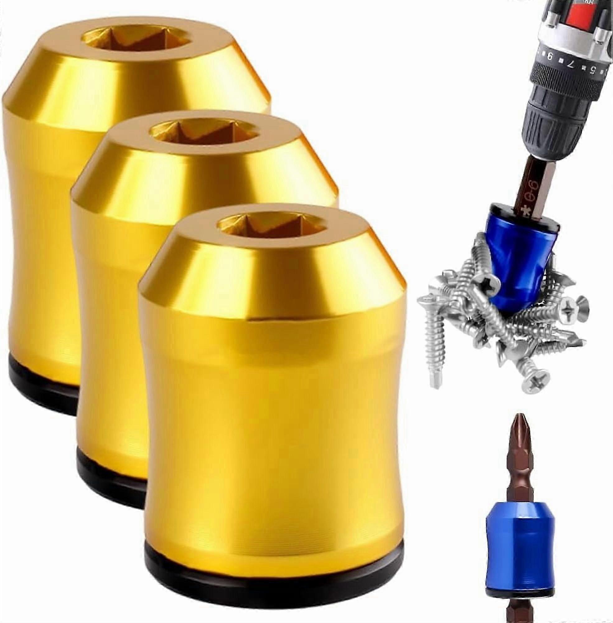 Universal Magnetic Screw Ring, Removable Magnetizer for Hex Screwdriver and Power Bits